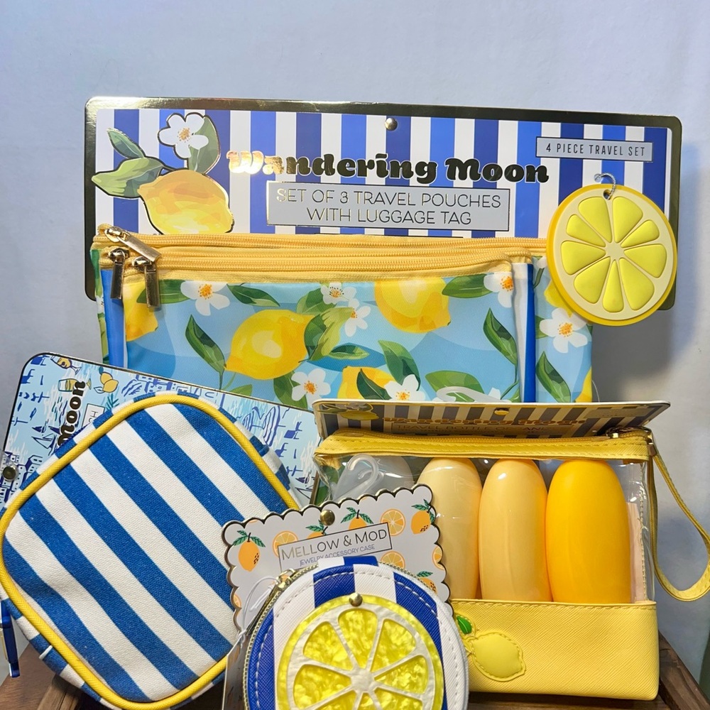 Travel Bag Bundle Lemon Design